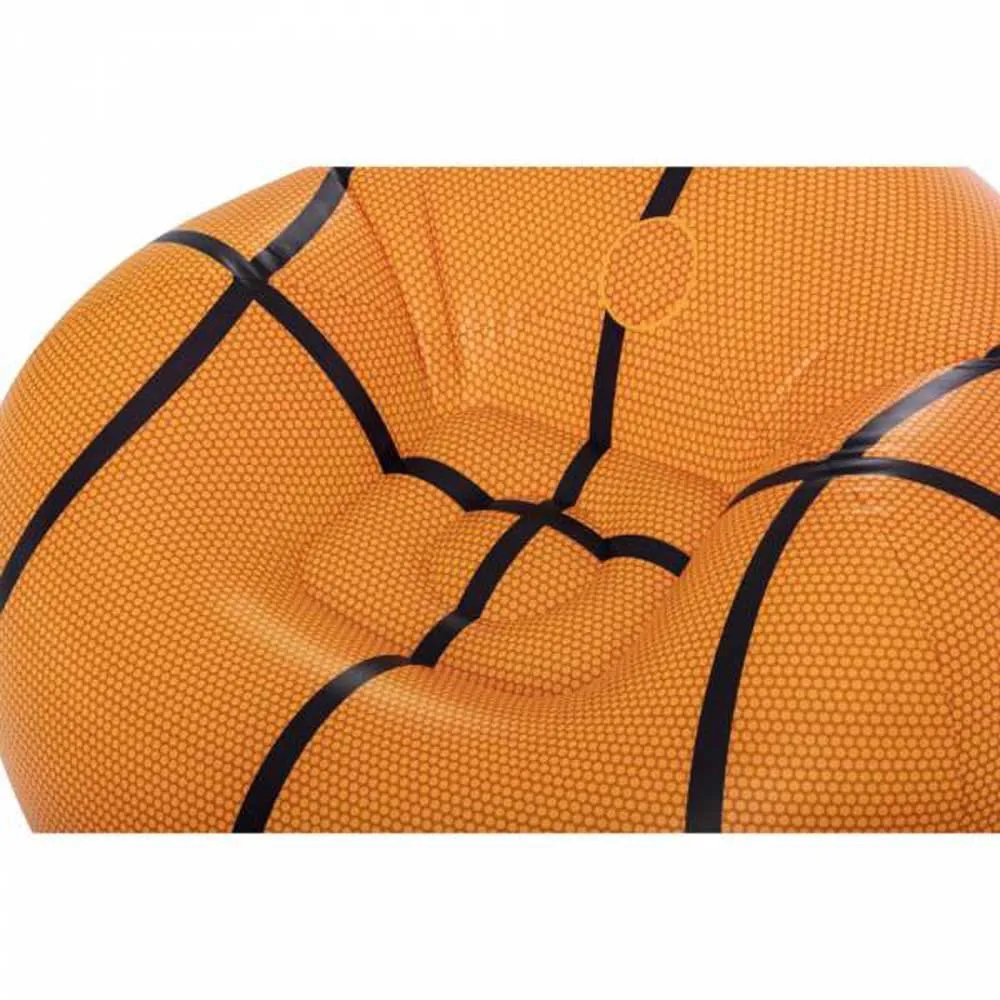 Bestway Basketball Air Inflatable Sofa Oppblåsbar Sofa, Orange / black, +6Y