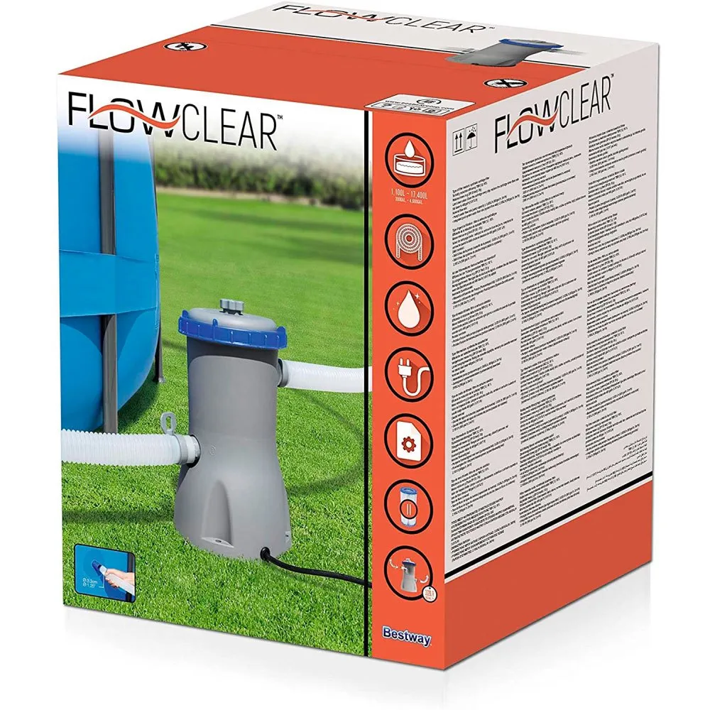 Bestway Behandlingsanlegg For Basseng På 3028 Liter, Multicolor, One Size Bestway Behandlingsanlegg For Basseng På 3028 Liter, Multicolor, One Size