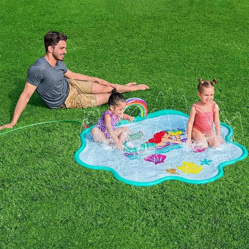 Bestway Disney Liten Havfrue Vannmatte Med Sprinkler unisex, Blue / multicolor, 163 x 145cm Bestway Disney Liten Havfrue Vannmatte Med Sprinkler unisex, Blue / multicolor, 163 x 145cm