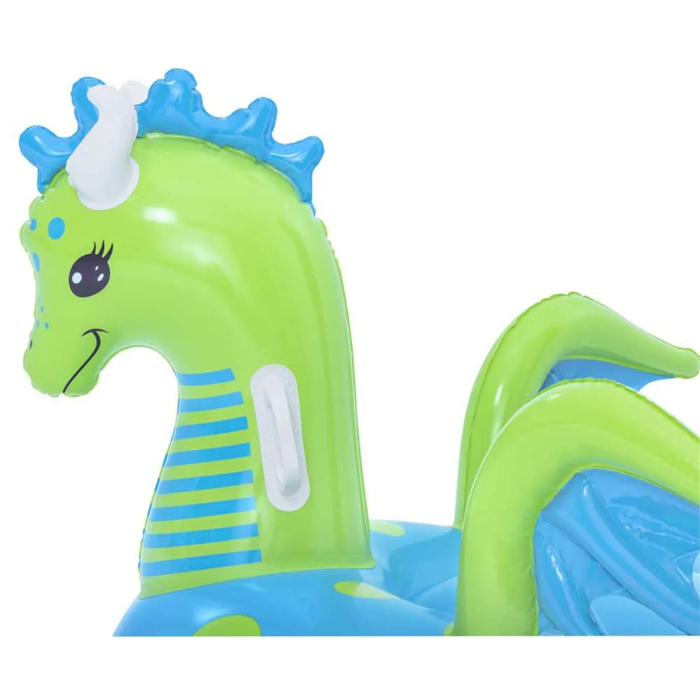 Bestway Dragon Luftmadrass For Basseng unisex, Green / blue, 134 x 142cm