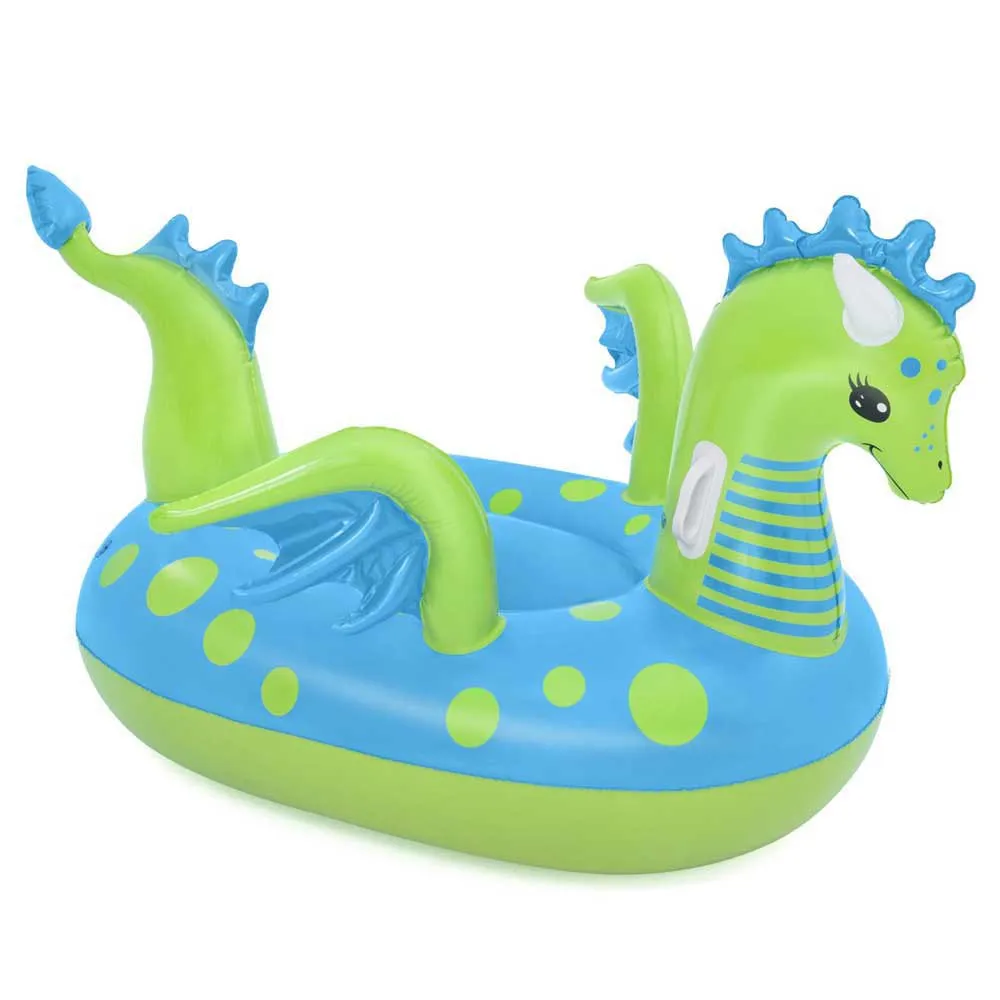 Bestway Dragon Luftmadrass For Basseng unisex, Green / blue, 134 x 142cm