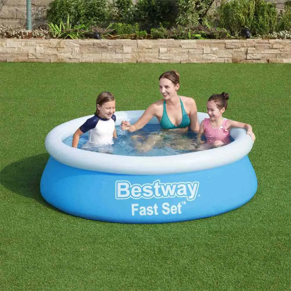 Bestway Fast Set 183x51 Cm Rund Oppblåsbar Basseng unisex, Blue, 940L