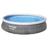 Bestway Fast Set Rattan 396x84 Cm Rund Oppblåsbar Basseng unisex Bestway Fast Set Rattan 396x84 Cm Rund Oppblåsbar Basseng unisex