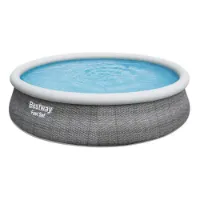 Bestway Fast Set Rattan 457x107 Cm Rund Oppblåsbar Basseng unisex Bestway Fast Set Rattan 457x107 Cm Rund Oppblåsbar Basseng unisex