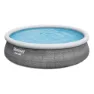 Bestway Fast Set Rattan 457x107 Cm Rund Oppblåsbar Basseng unisex, Grey, 12362L
