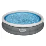 Bestway Fast Set Rattan Ø 366x76 Cm Rund Oppblåsbar Basseng unisex, Grey / blue, 5377L