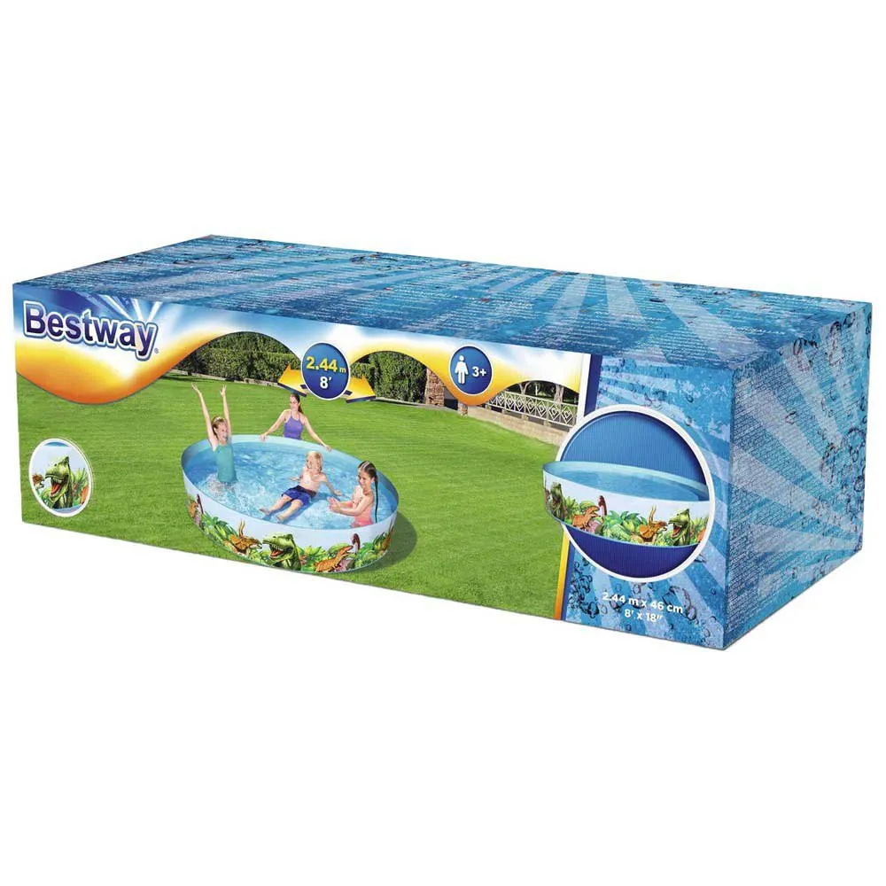 Bestway Fill ´n Fun Dinosaurs 244x46 Cm Basseng unisex, Multicolour, 2074L