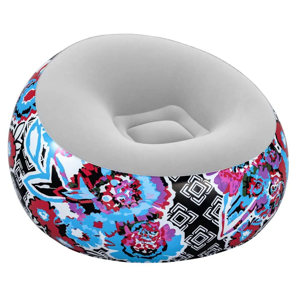 Bestway Floral Air Oppblåsbar Sofa, Multicolour, 112 x 112 x 66cm