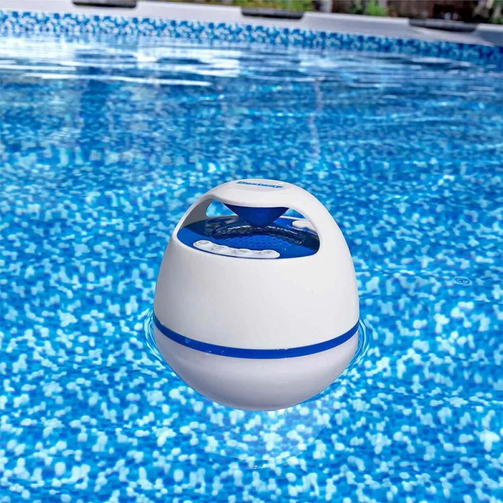 Bestway Flowclear Musicwave Flytende Høyttaler unisex, White, One Size