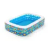 Bestway Flower Rektangulært Oppblåsbart Basseng unisex, Blue / white / multicolor, 229 x 152 x 56cm