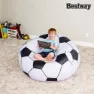 Bestway Football Air Inflatable Sofa Oppblåsbar Sofa, White / black, +6Y