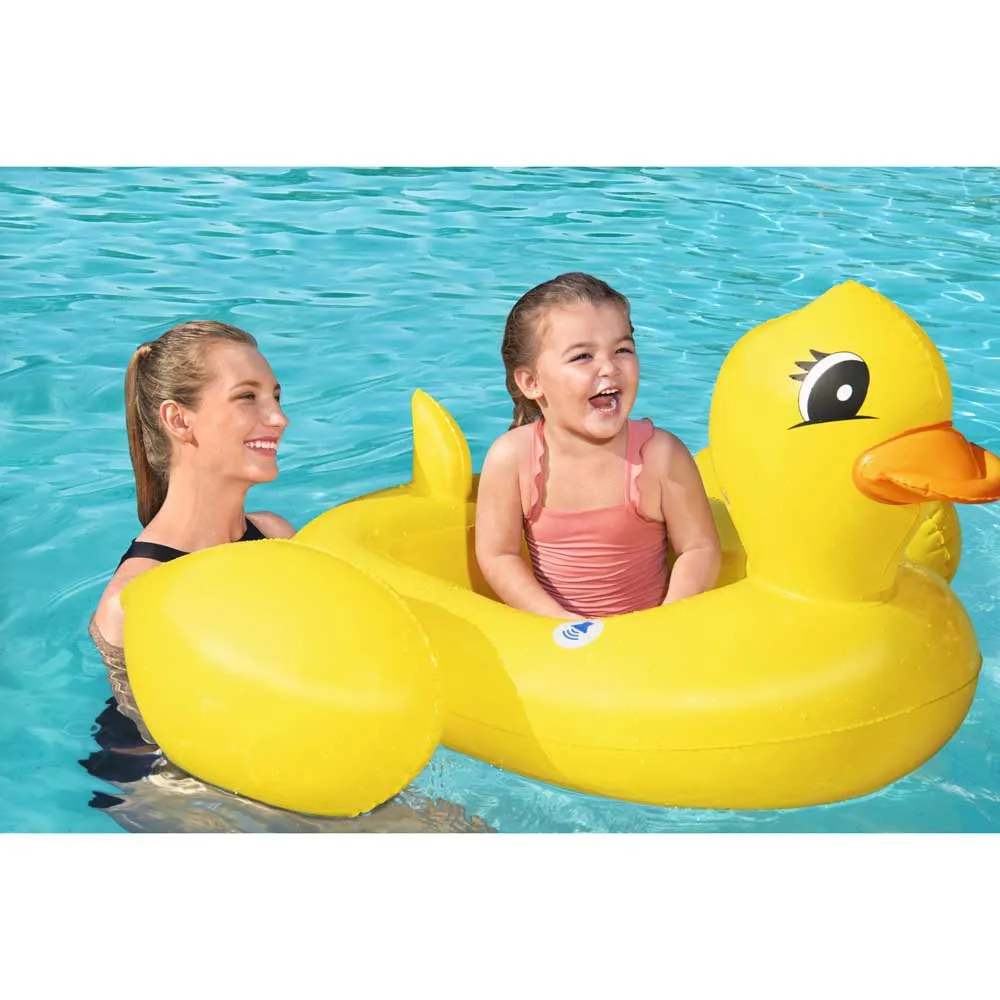Bestway Funspeakers Duck Barns Oppblåsbare Båt unisex, Yellow, 102 x 99cm Bestway Funspeakers Duck Barns Oppblåsbare Båt unisex, Yellow, 102 x 99cm
