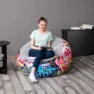 Bestway Graffitti Air Oppblåsbar Sofa, Multicolour, 112 x 112 x 66cm