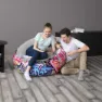 Bestway Graffitti Air Oppblåsbar Sofa, Multicolour, 112 x 112 x 66cm