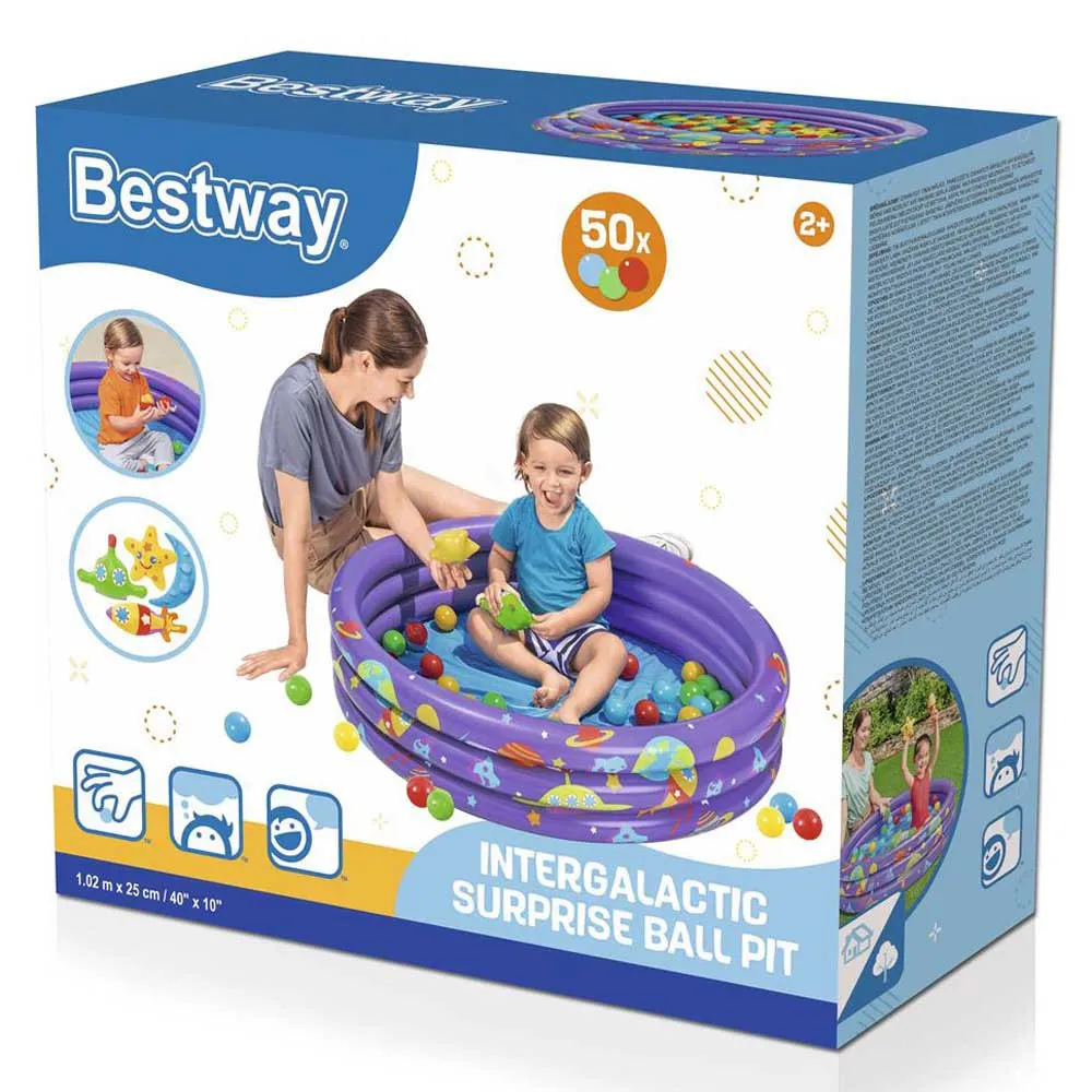 Bestway Intergalactic Surprise 102x25 Cm Rund Oppblåsbar Basseng unisex, Multicolour, 101L