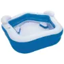 Bestway Kvadratisk Oppblåsbar Familiebasseng 213x207x69 Cm unisex, Blue / white, 575L