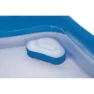 Bestway Kvadratisk Oppblåsbar Familiebasseng 213x207x69 Cm unisex, Blue / white, 575L
