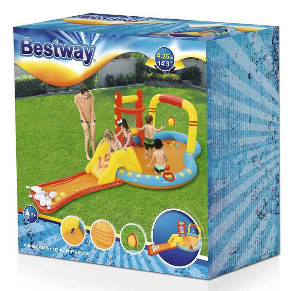 Bestway Lil´champ 435x213x117 Cm Ovalt Oppblåsbart Basseng unisex, Red / orange / yellow, 314L