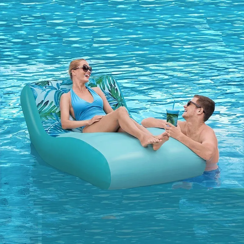 Bestway Luxury Flytende Stol unisex, Blue, 176 x 107cm