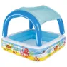 Bestway Med Markise Firkantet Oppblåsbar Lekebasseng 147x147x122 Cm unisex, Multicolour, 265L