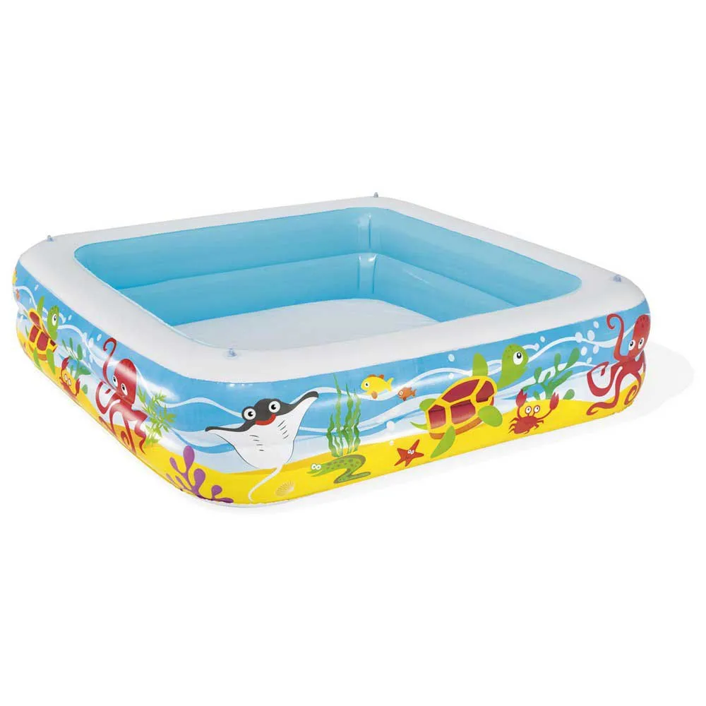 Bestway Med Markise Firkantet Oppblåsbar Lekebasseng 147x147x122 Cm unisex, Multicolour, 265L Bestway Med Markise Firkantet Oppblåsbar Lekebasseng 147x147x122 Cm unisex, Multicolour, 265L