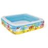 Bestway Med Markise Firkantet Oppblåsbar Lekebasseng 147x147x122 Cm unisex, Multicolour, 265L