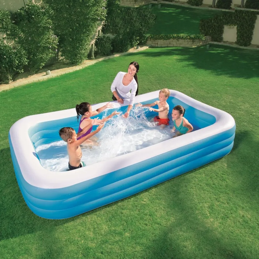Bestway Oppblåsbar Basseng 305x183x56 Cm unisex, Blue / white, 305 x 183 x 56cm