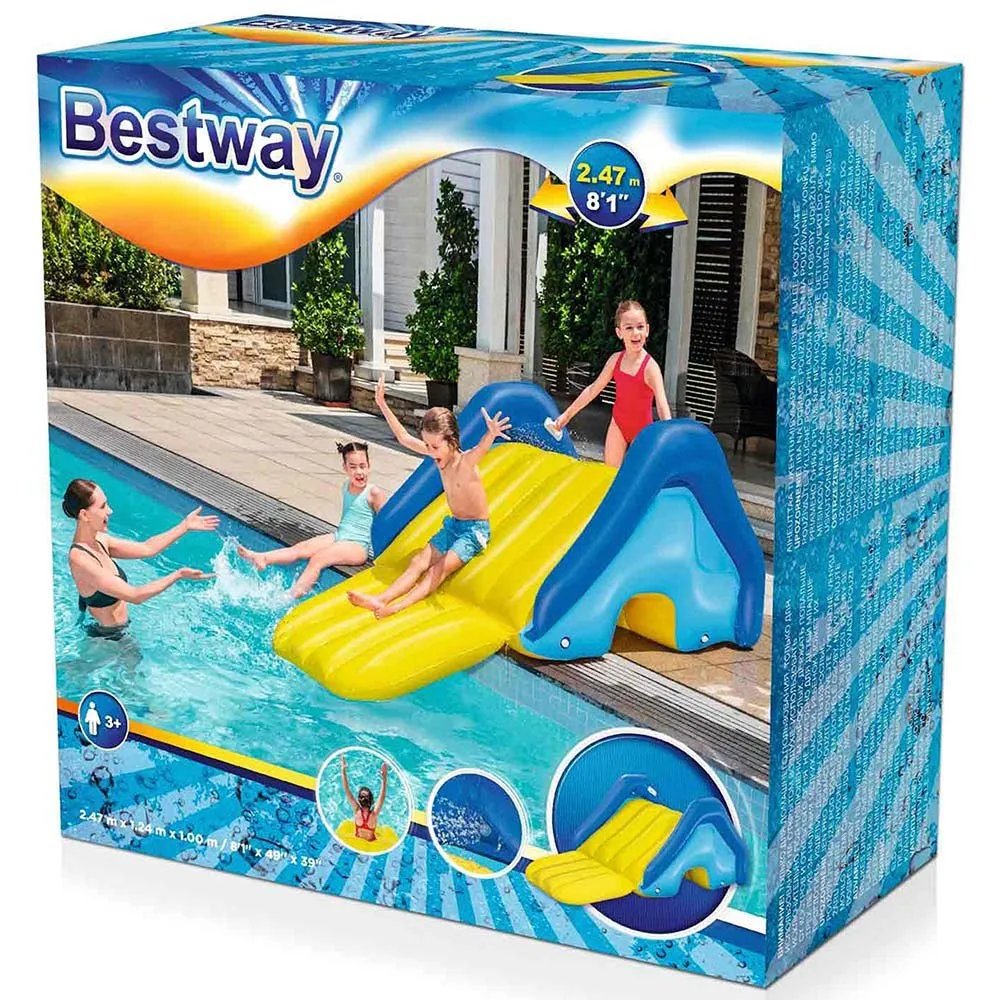 Bestway Oppblåsbar Sklie 247x124x100 Cm unisex, Multicolor, One Size