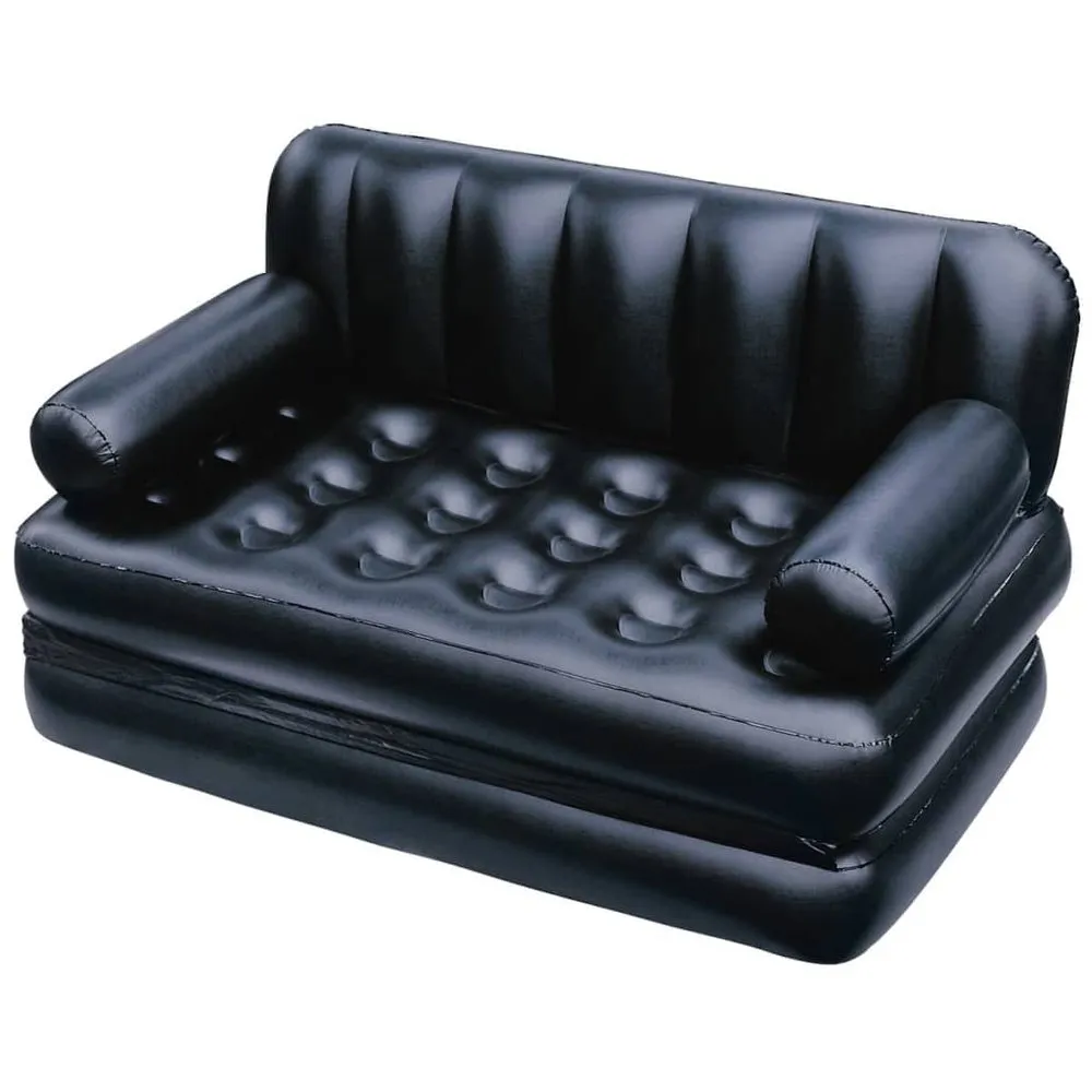 Bestway Oppblåsbar Sofa 5-i-1, Black, One Size
