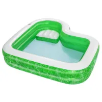 Bestway Oppblåsbar Svømmebasseng Med Sete 231x231x51 Cm unisex Bestway Oppblåsbar Svømmebasseng Med Sete 231x231x51 Cm unisex