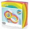 Bestway Oppblåsbart Dobbelt Flytemadrass Med Ryggstøtte 186x116 Cm, Multicolor, One Size