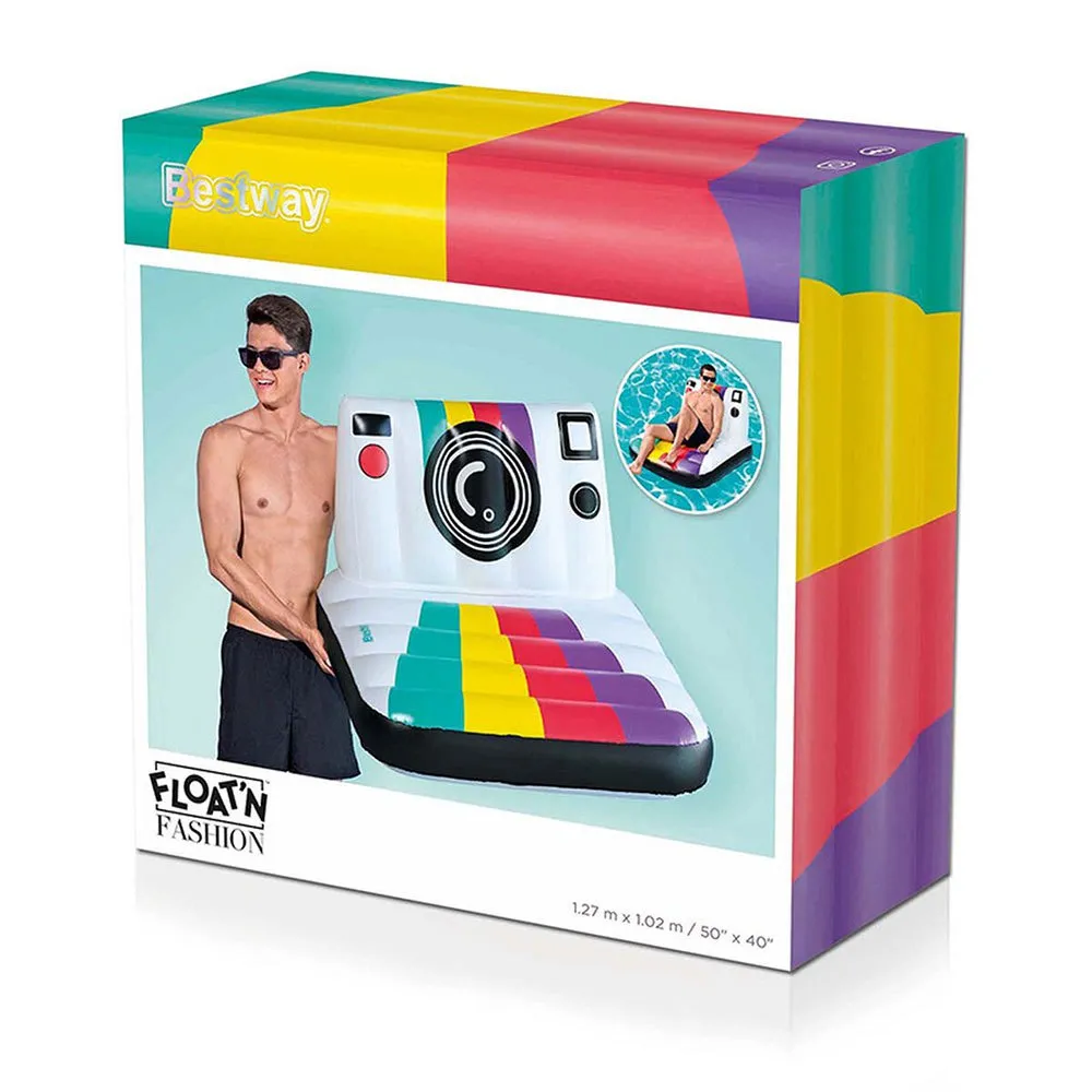 Bestway Pose N´float 127x102 Cm Luftmadrass For Basseng unisex, Multicolour, 127 x 102cm Bestway Pose N´float 127x102 Cm Luftmadrass For Basseng unisex, Multicolour, 127 x 102cm