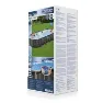 Bestway Power Steel 732x366x122 Cm Stål Ramme For Ovalt Basseng Over Bakken, Grey / blue, 25495L