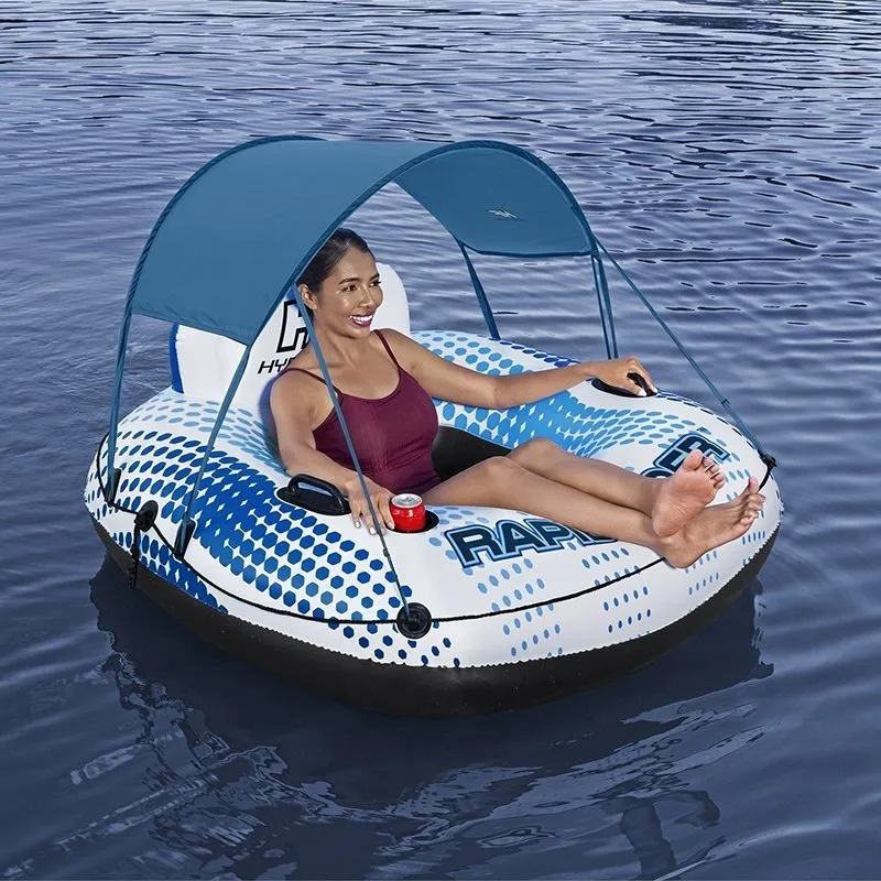 Bestway Rapid Rider Badering Med Parasoll unisex, Blue / white, 137cm