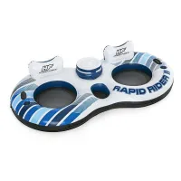 Bestway Rapid Rider Dobbeltrings Flytemadrass Med Håndtak unisex Bestway Rapid Rider Dobbeltrings Flytemadrass Med Håndtak unisex