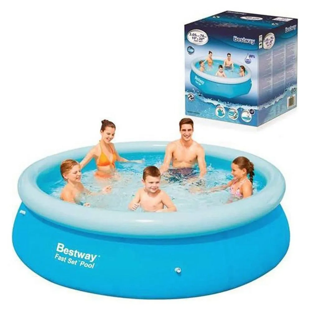 Bestway Raskt Oppblåsbar Basseng Ø Uten Skimmer 305x76 Cm unisex, Blue, 3800L