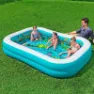 Bestway Sea Rektangulært Oppblåsbart Basseng unisex, Blue / white / multicolor, 262 x 175 x 51cm