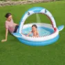Bestway Shark Rund Oppblåsbar Basseng unisex, Blue / white, 163 x 127 x 92cm