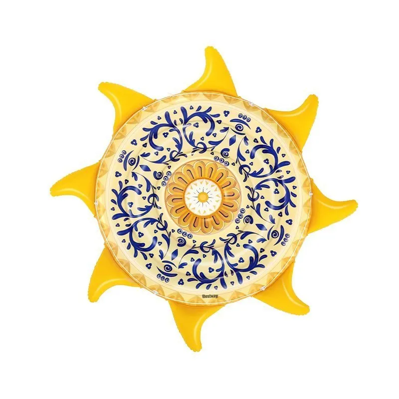 Bestway Sicilia Oppblåsbar øy unisex, Yellow / blue, 226 x 226cm Bestway Sicilia Oppblåsbar øy unisex, Yellow / blue, 226 x 226cm