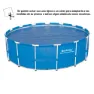 Bestway Solardeksel For Svømmebasseng Med Metallstruktur Ø 488 Cm unisex, Blue, One Size