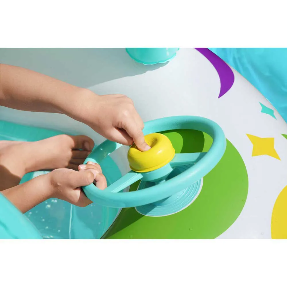 Bestway Space Splash Barns Oppblåsbare Båt unisex, Multicolour, 107 x 112cm