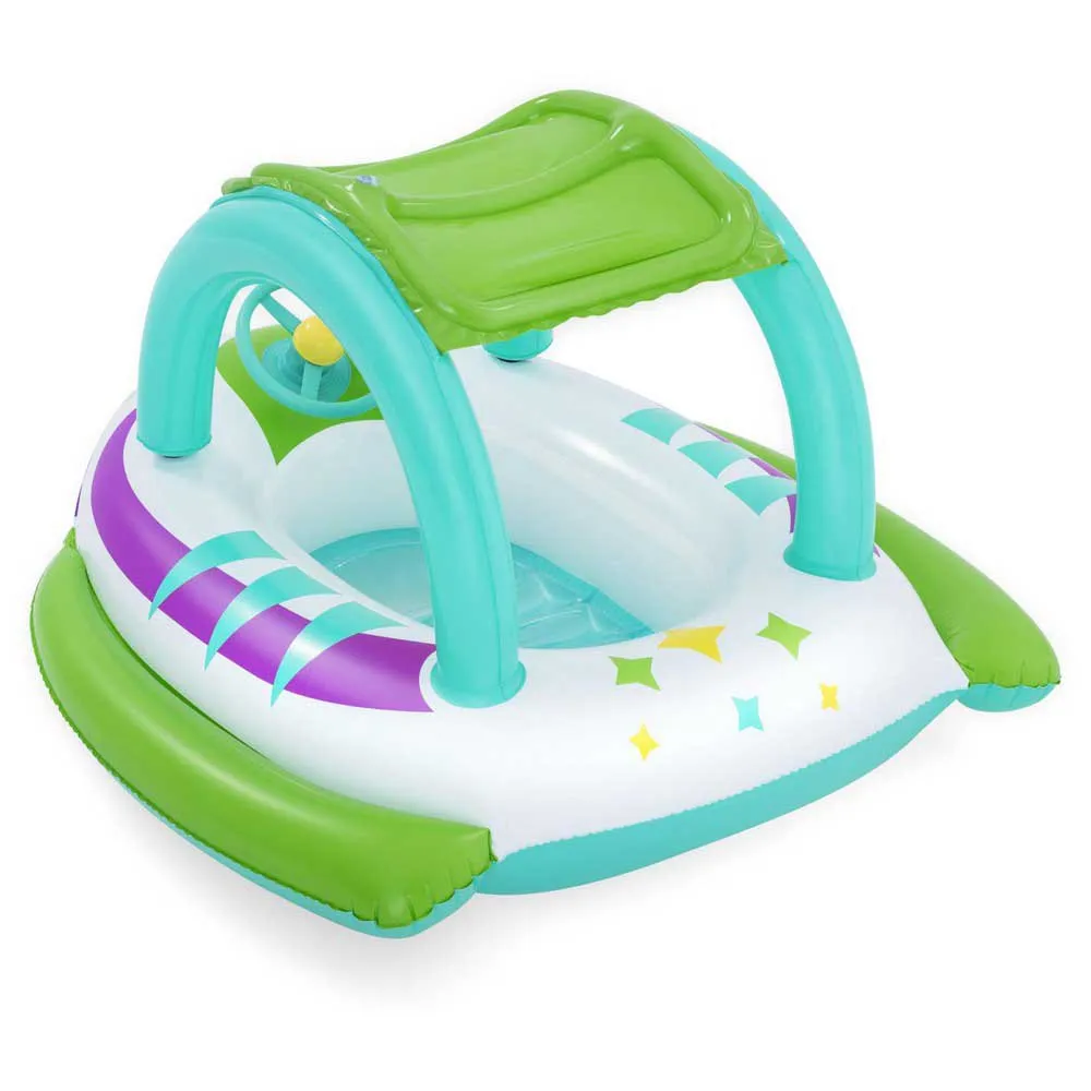 Bestway Space Splash Barns Oppblåsbare Båt unisex, Multicolour, 107 x 112cm