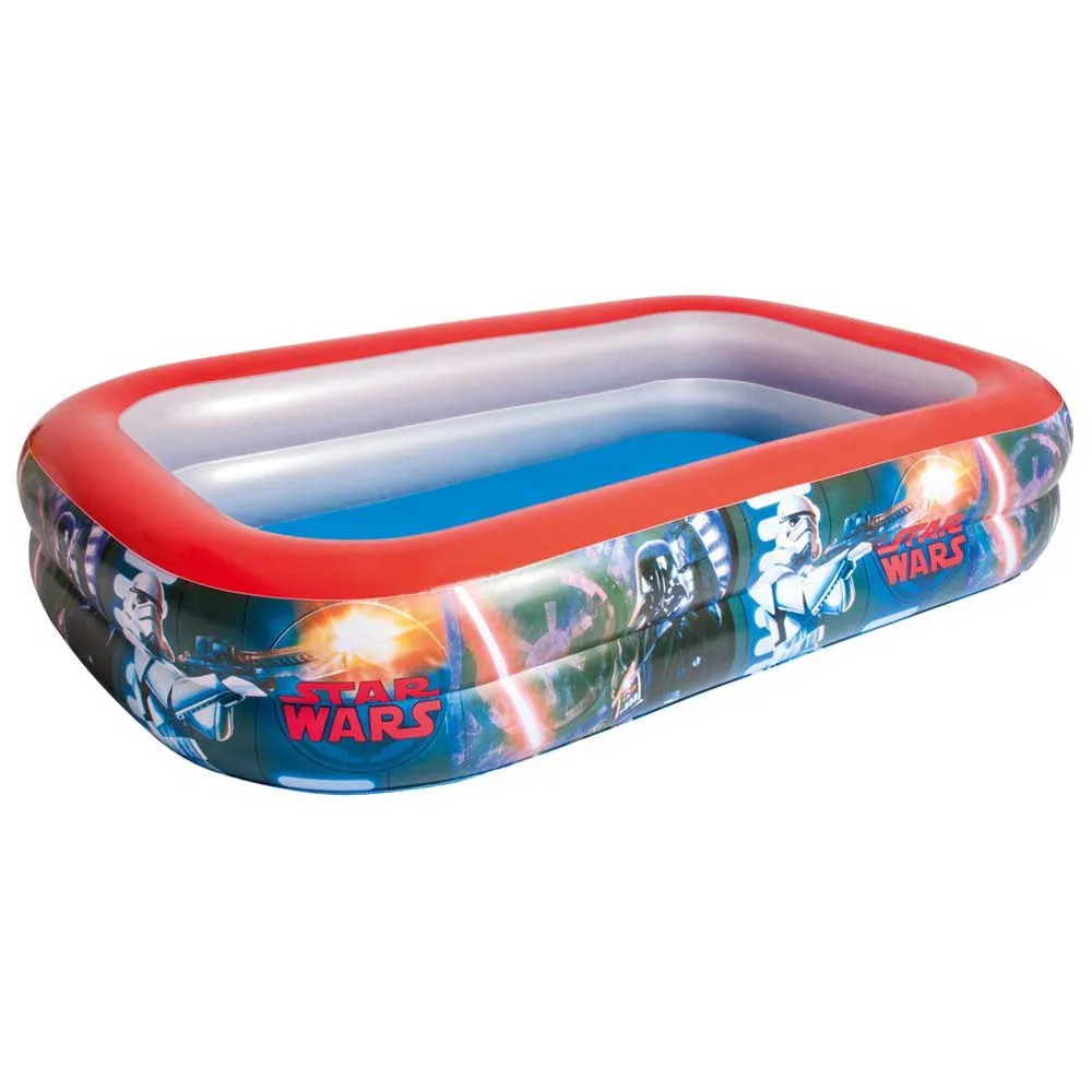 Bestway Star Wars 262x175x51 Cm Rektangulært Oppblåsbart Basseng unisex, Multicolour, 778L Bestway Star Wars 262x175x51 Cm Rektangulært Oppblåsbart Basseng unisex, Multicolour, 778L