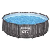 Bestway Steel Pro Max Ø 366x100 Cm Stål Rundt Overjordisk Basseng Bestway Steel Pro Max Ø 366x100 Cm Stål Rundt Overjordisk Basseng