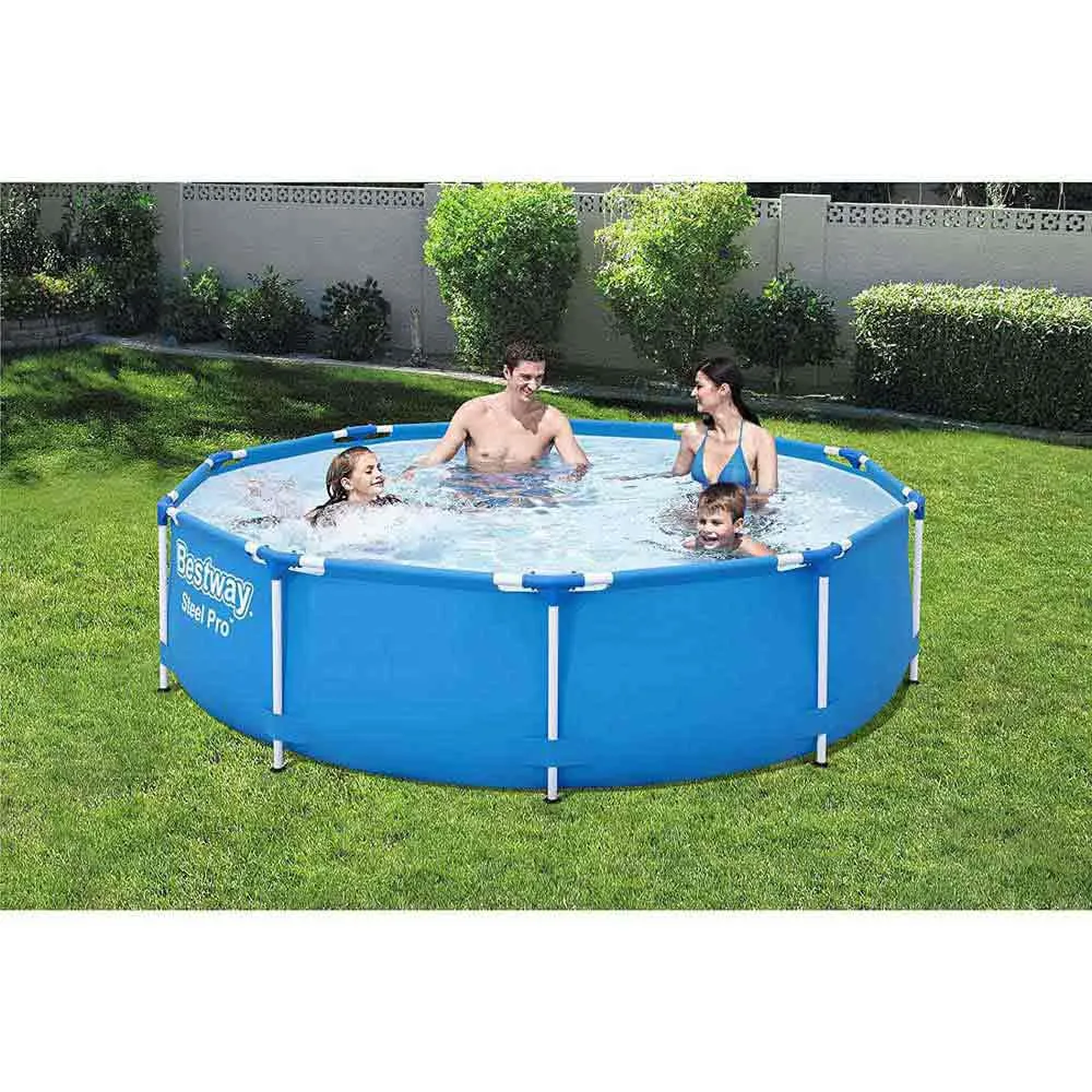Bestway Steel Pro Rørformet Basseng 305x76 Cm unisex, Blue, 305 x 76cm
