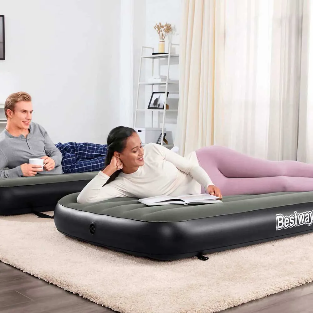 Bestway Tritech 2 Enkel Luftmadrass 188x99x25 Cm, Black, 188 x 99 x 25cm
