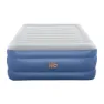 Bestway Tritech Queen Built-in Ac Pump Dobbel Luftmadrass, Blue / grey, 203 x 152 x 61cm