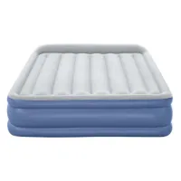 Bestway Tritech Queen Reinforced Dobbel Luftmadrass Med Innebygd Pumpe