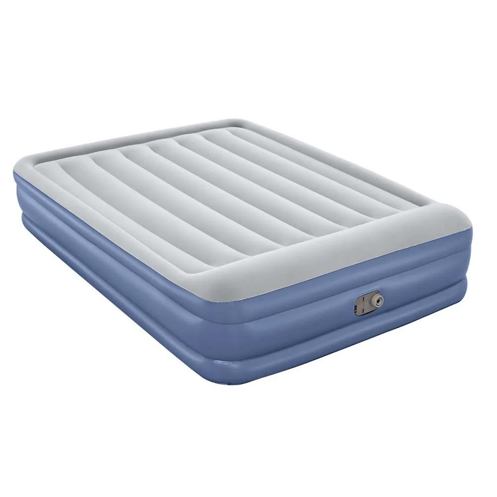 Bestway Tritech Queen Reinforced Dobbel Luftmadrass Med Innebygd Pumpe
