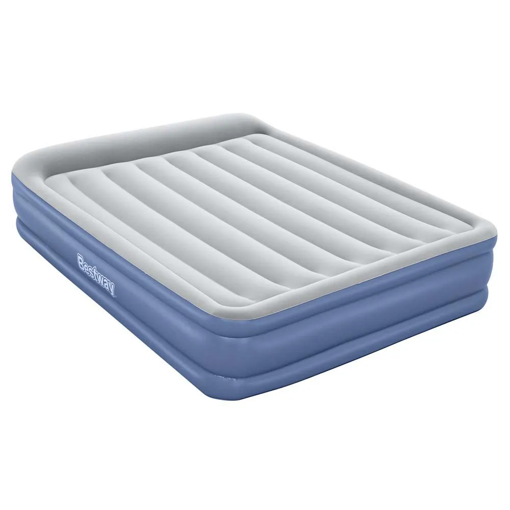 Bestway Tritech Queen Reinforced Dobbel Luftmadrass Med Innebygd Pumpe